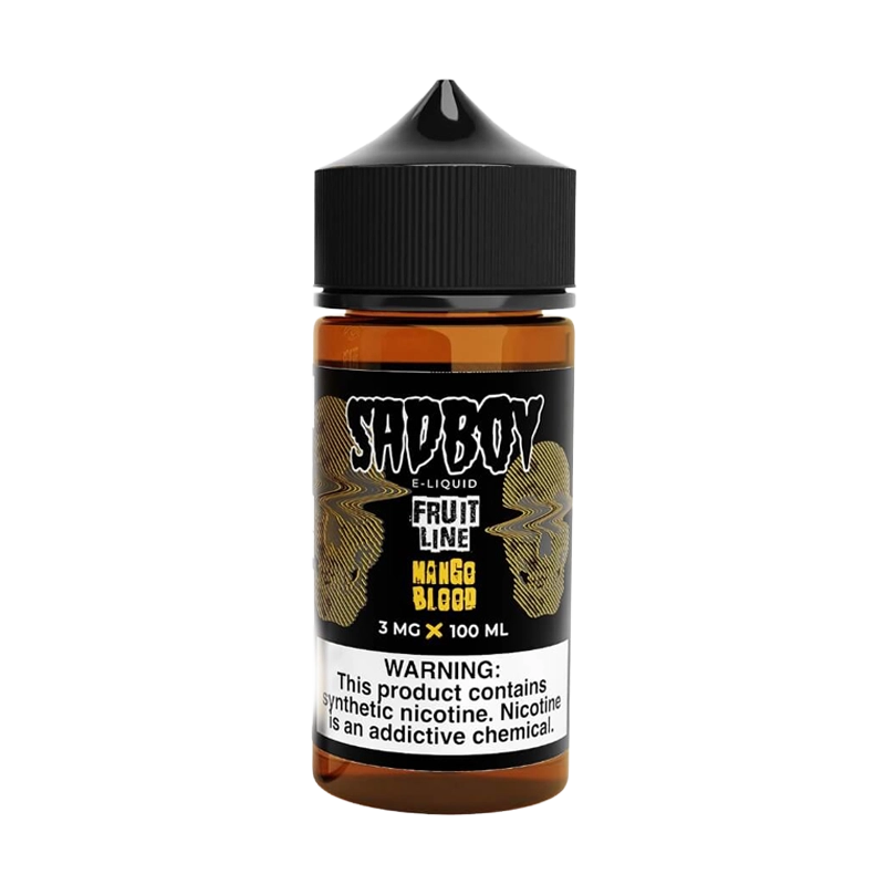 SadBoy Mango Blood 100mL e-liquid bottle
