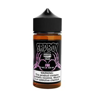 SadBoy Pink Happy End 100mL e-liquid bottle