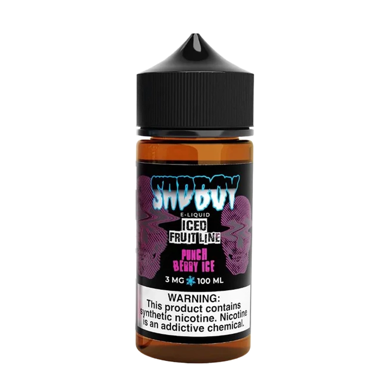 SadBoy Punch Berry ICE 100mL e-liquid bottle