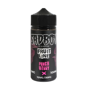 SadBoy Punch Berry 100mL e-liquid bottle