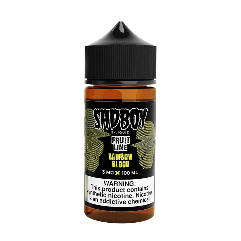 SadBoy Rainbow Blood 100mL e-liquid bottle