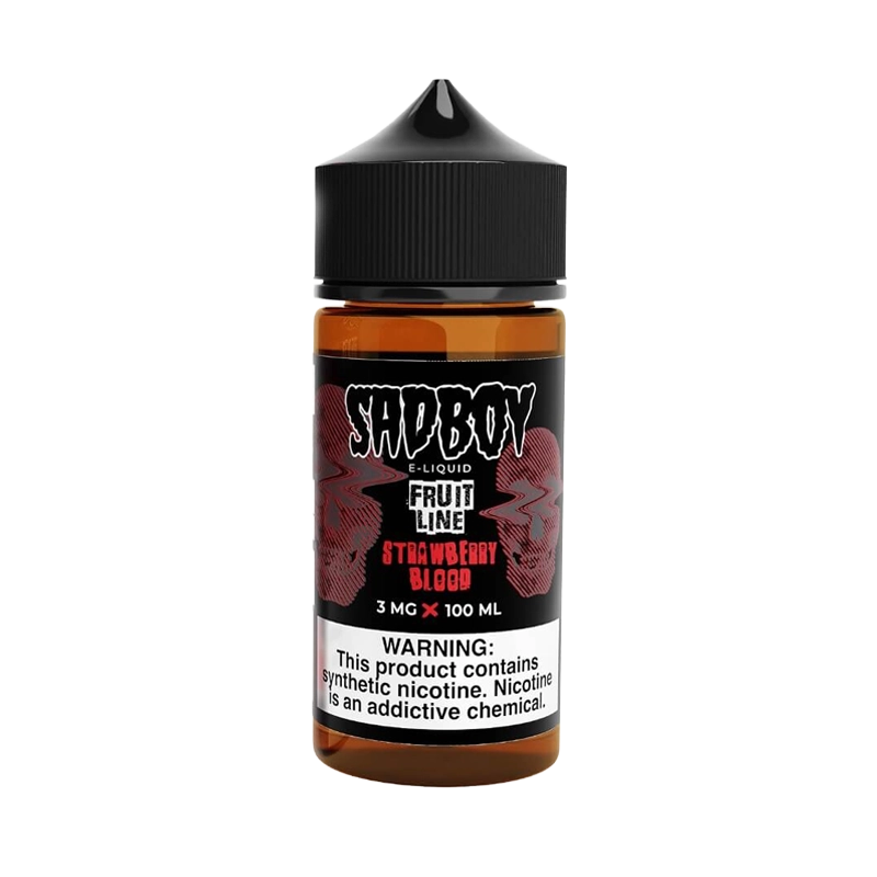 SadBoy Strawberry Blood 100mL e-liquid bottle