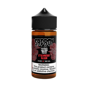 SadBoy Strawberry Blood 100mL e-liquid bottle
