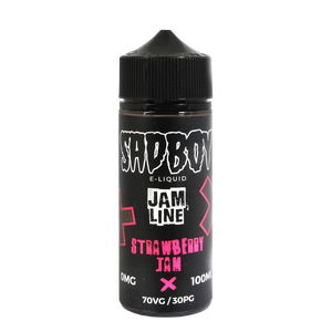 SadBoy Strawberry Jam 100mL e-liquid bottle