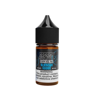 SadBoy Blueberry Cookie 30mL salt nicotine e-liquid bottle