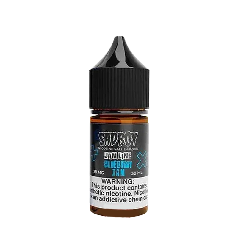 SadBoy Blueberry Jam 30mL salt nicotine e-liquid bottle