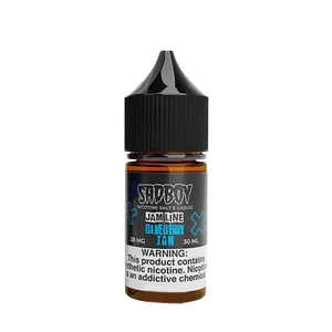 SadBoy Blueberry Jam 30mL salt nicotine e-liquid bottle