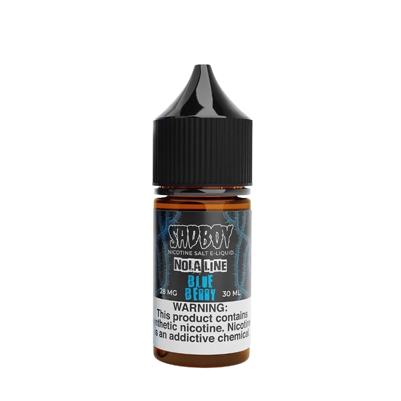 SadBoy Blueberry Nola 30mL salt nicotine e-liquid bottle