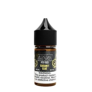 SadBoy Nicotine Salt E-Liquid - Coconut Cake (Cake Line) 30mL