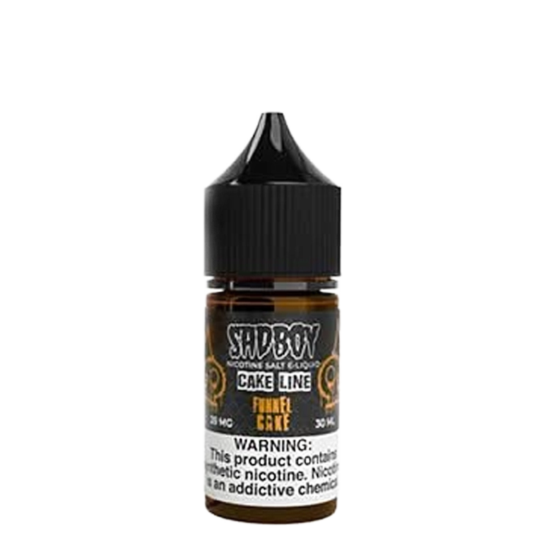 SadBoy Funnel Cake 30mL salt nicotine e-liquid bottle
