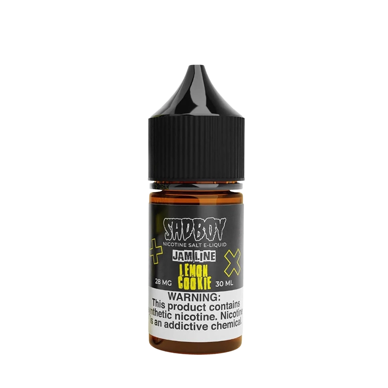 SadBoy Lemon Cookie 30mL salt nicotine e-liquid bottle