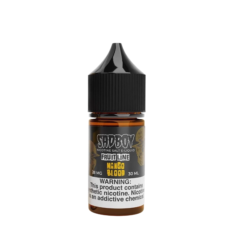 SadBoy Mango Blood 30mL salt nicotine e-liquid bottle