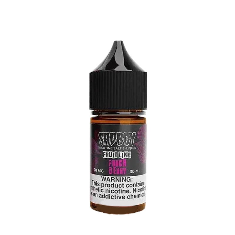 SadBoy Punch Berry 30mL salt nicotine e-liquid bottle