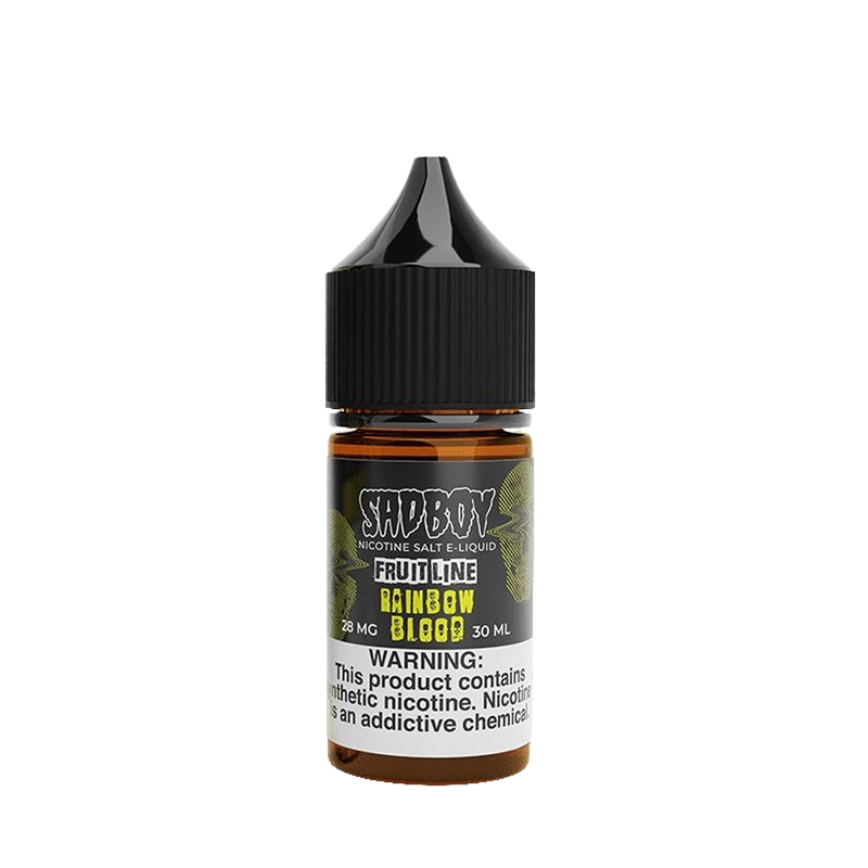 SadBoy Rainbow Blood 30mL salt nicotine e-liquid bottle