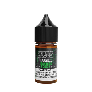 SadBoy Shamrock Cookie 30mL salt nicotine e-liquid bottle