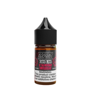 SadBoy Strawberry Cheesecake 30mL salt nicotine e-liquid bottle