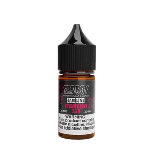 SadBoy Strawberry Jam 30mL salt nicotine e-liquid bottle