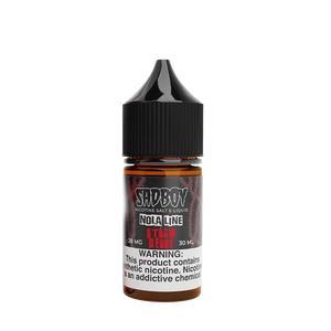 SadBoy Strawberry Nola 30mL salt nicotine e-liquid bottle