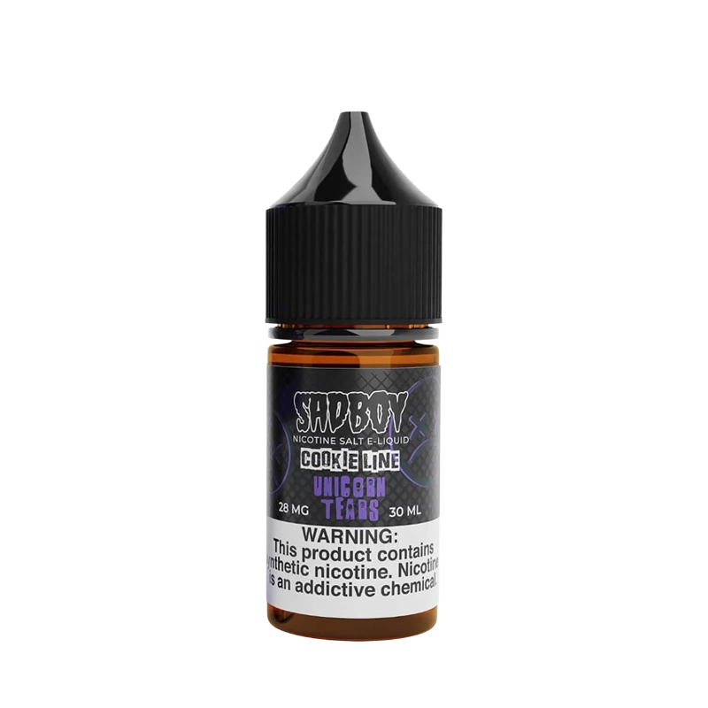 SadBoy Unicorn Tears 30mL salt nicotine e-liquid bottle