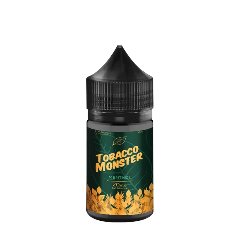 Tobacco Monster Menthol 30mL salt nicotine e-liquid bottle