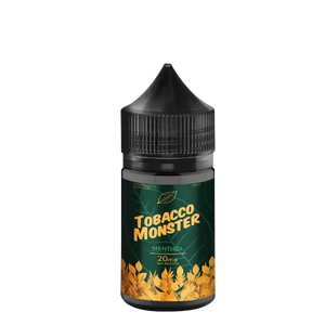 Tobacco Monster Menthol 30mL salt nicotine e-liquid bottle