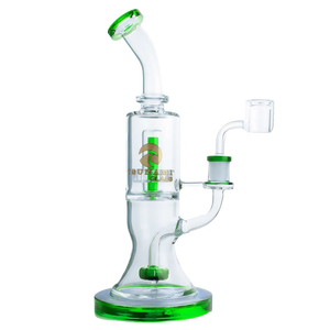 Tsunami 10" Glass Water Pipe – Double Shower Head