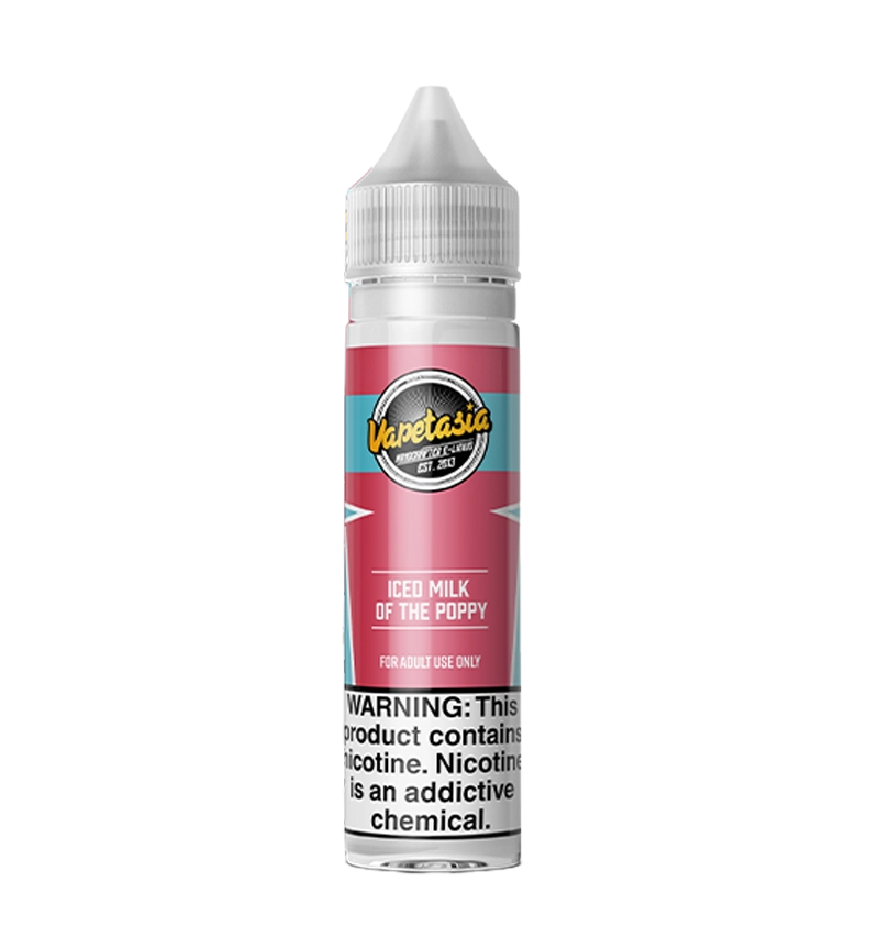 Vapetasia Iced Milk of the Poppy 60mL E-Liquid Bottle