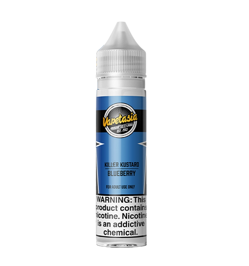 Vapetasia Killer Kustard Blueberry 60ml e-liquid bottle