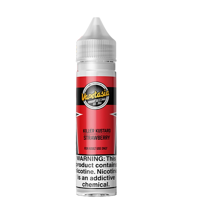 Vapetasia Killer Kustard Strawberry 60mL berry custard e-liquid bottle