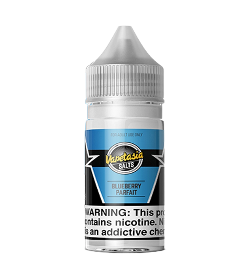 Vapetasia Blueberry Parfait 30mL berry cream salt nic bottle