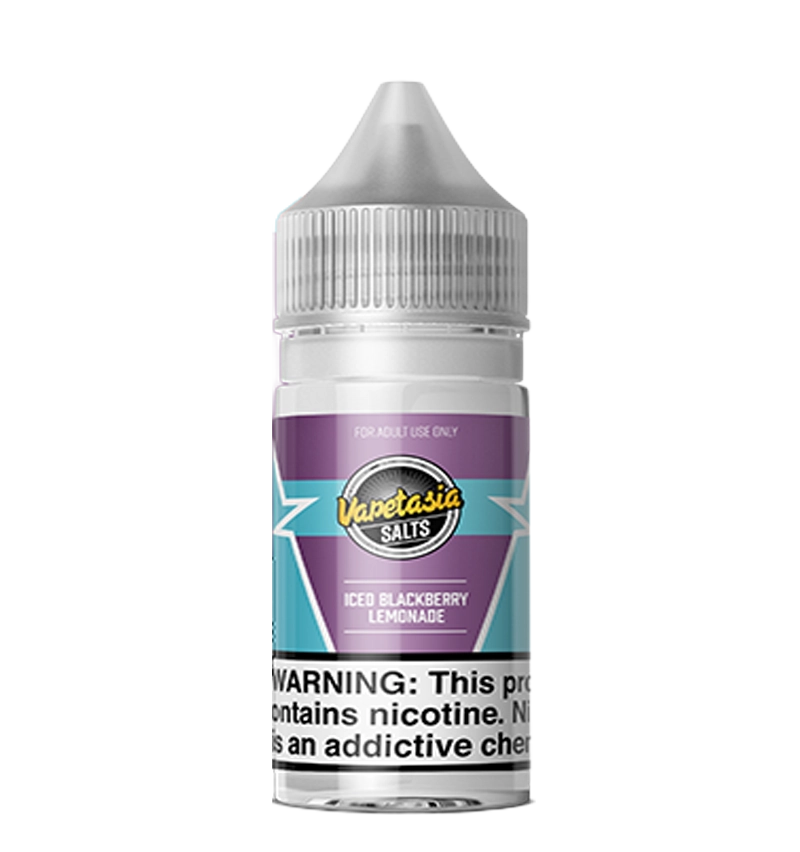 Vapetasia Iced Blackberry Lemonade 30mL frozen berry citrus salt nic bottle