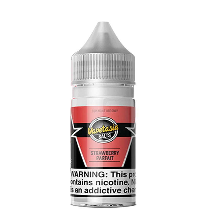 Vapetasia Strawberry Parfait 30mL berry cream salt nic bottle