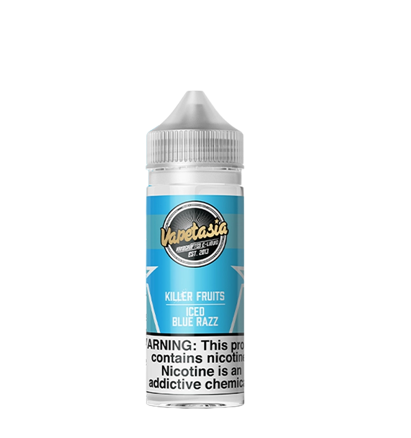 Vapetasia Blue Razz 100mL E-Liquid Bottle