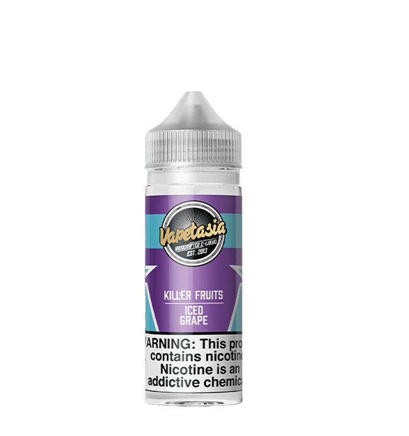 Vapetasia Iced Grape 100mL E-Liquid Bottle