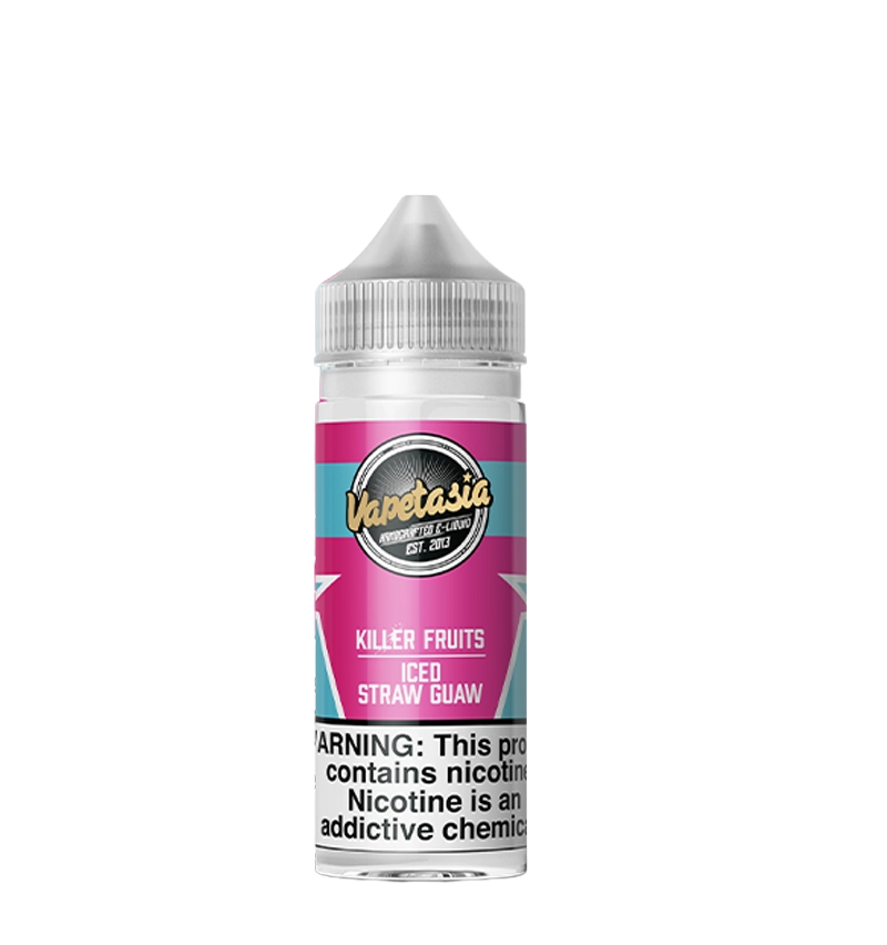 Vapetasia Iced Straw Guaw 100mL E-Liquid Bottle