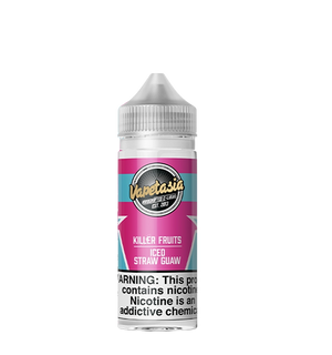 Vapetasia Iced Straw Guaw 100mL E-Liquid Bottle