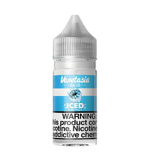 Vapetasia Iced Blue Razz 30mL frozen berry salt nic bottle