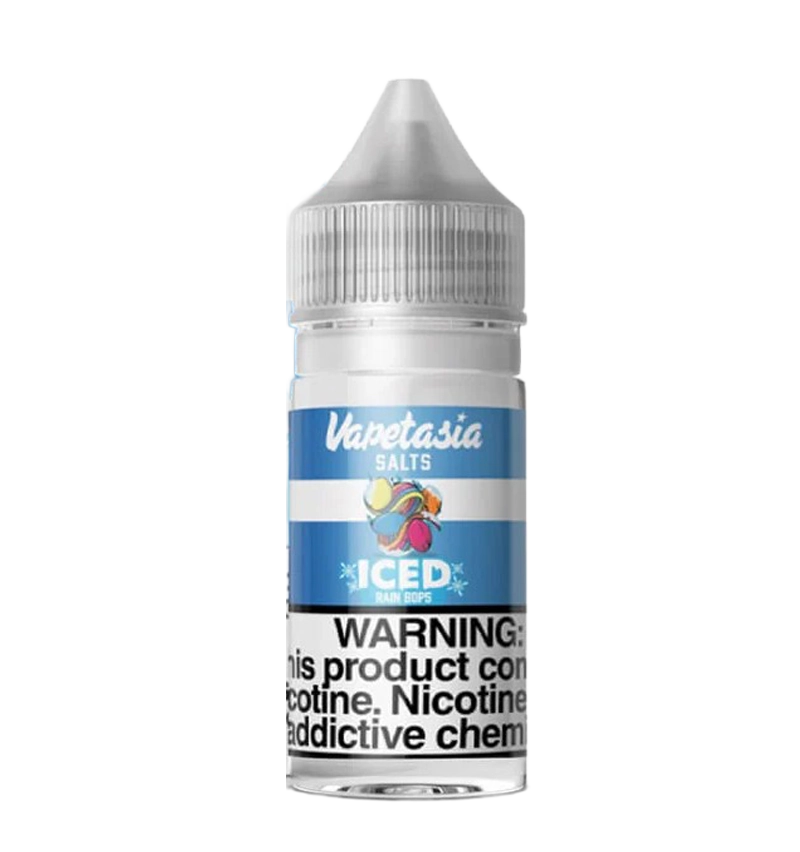 Vapetasia Iced Rain Bops 30mL frozen candy salt nic bottle