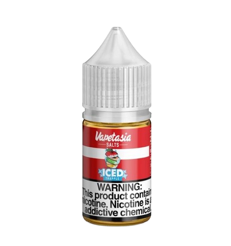 Vapetasia Iced Trapple 30mL frozen apple salt nic bottle