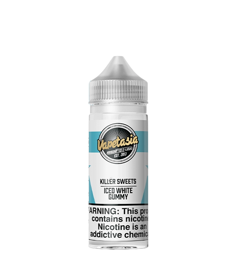 Vapetasia Iced White Gummy 100mL E-Liquid Bottle