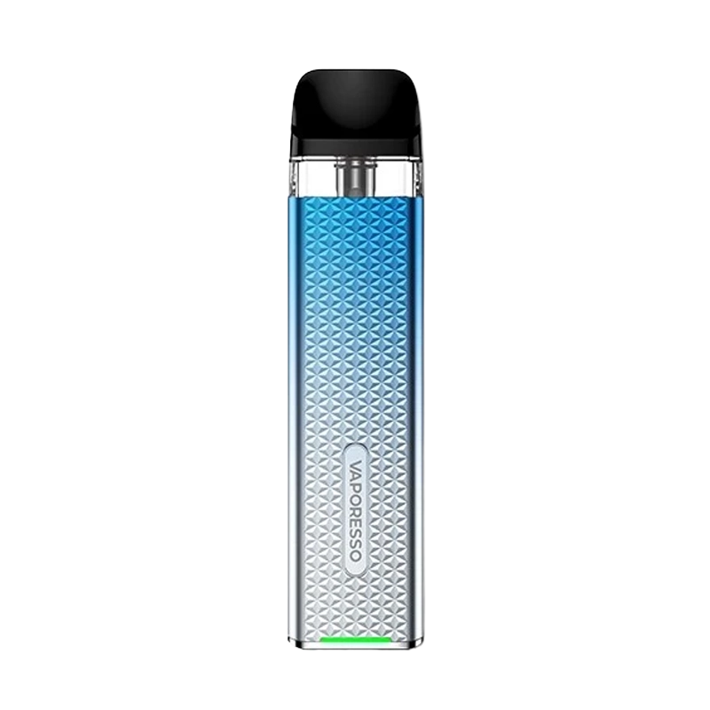 Vaporesso XROS 3 Mini Pod Kit - ultra-compact pen-style device with diamond carving texture and 2mL refillable pod installed.