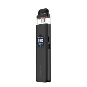 Vaporesso XROS 5 30W Pod System Kit - full-size metal alloy device with adjustable wattage and sleek carbon fiber pattern.